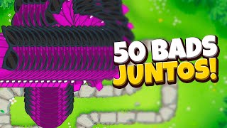 LOUCURA MOAB 5 rodadas com 50 tipos de MOAB  Bloons TD 6 [upl. by Tuchman]