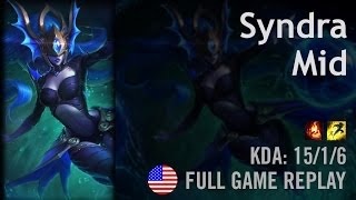 Syndra Mid vs Anivia  Goldenglue  NA Challenger Path 524 [upl. by Petracca]