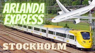 En åktur med Arlanda Express  Snabbtåget från Stockholm till Arlanda flygplats [upl. by Correna130]