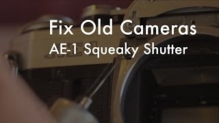 Fix Old Cameras Canon AE1 With Squeaking Release [upl. by Enelad696]