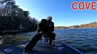 Cove chasing roaming crappie at Lake Lanier 🎣 [upl. by Ahsha]