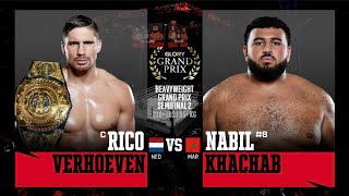 Rico Verhoeven v Nabil Khachab  GLORY Heavyweight Grand Prix 2024 [upl. by Ahsiela165]