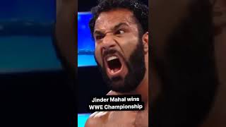 indian superstar JINDER MAHAL wins wwe championshipwwe wrestling smackdown wweraw [upl. by Beasley]