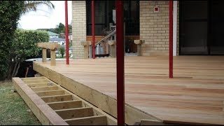 How to Lay DECKING  quick way to keep the boards straight [upl. by Clough258]