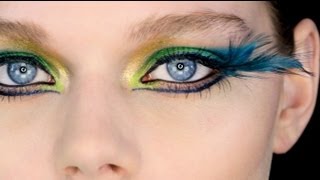 Showgirl  Fantasy Peacock Eye Makeup Tutorial [upl. by Innavoig]