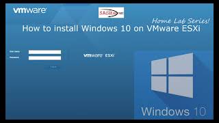 How to Install Windows 10 on VMware ESXi [upl. by Nevi139]