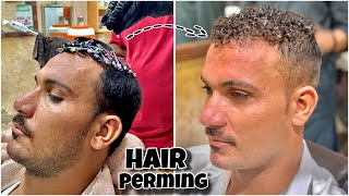 Straight to Curly hair Perming Tutorial Hair perming Step by step part 9 Smartsalon33 [upl. by Nonad793]