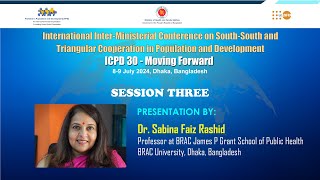 PPDUNFPA 21iimc2024  Session 03  Statement by Dr Sabina Faiz Rashid [upl. by Olag]