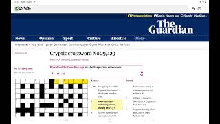 Guardian Cryptic Crossword Monday 8 July 2024 [upl. by Chaille565]