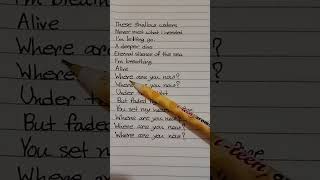 Faded alan walker song lyrics alanwalker lyrics alanwalkersongs [upl. by Sela905]