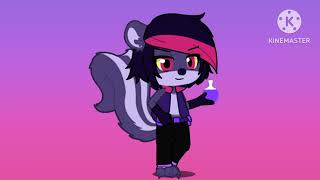 I Made Salem The Skunk From Indigo Park In Gacha life 2 💜💗🖤🦨 [upl. by Tekla]