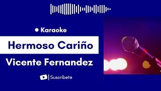 Hermoso Cariño  Vicente Fernandez Karaoke [upl. by Madora]