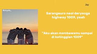 ENHYPEN Highway 1009 Easy lyrics Terjemahan Indonesia [upl. by Athalla]