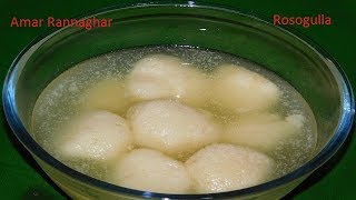 BENGALI SPONGE ROSOGOLLA RECIPE রসগোল্লা  TRADITIONAL RASGOLLA RECIPE [upl. by Bonucci]