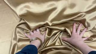 Silk Charmeuse Satin Festive Gold 12003 [upl. by Siskind]