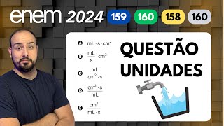 ENEM 2024  QUESTÃO ANÁLISE DIMENSIONAL  UNIDADES [upl. by Mancino]