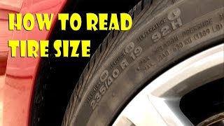 How to Read a Tire Size on Sidewall including Production Date [upl. by Aslehc]