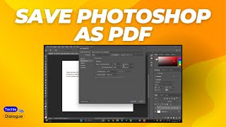 How to Save Photoshop as PDF [upl. by Bbor]