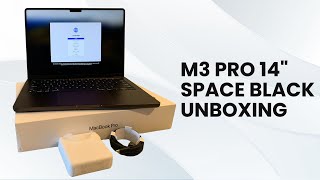 💻 M3 MacBook Pro 14quot in Space Black  Unboxing amp FirstLook [upl. by Louisa]