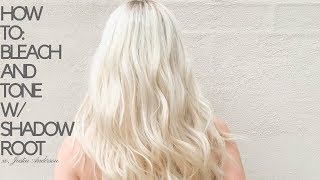 HOW TO BLEACH AND TONE  SHADOW ROOT [upl. by Manon228]