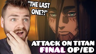 First Time Reacting to ATTACK ON TITAN quotFINAL CHAPTER OP amp EDquot  The Last Titan  New Anime Fan [upl. by Geer]