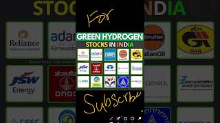 Green Hydrogen Stocks In India [upl. by Krenek]