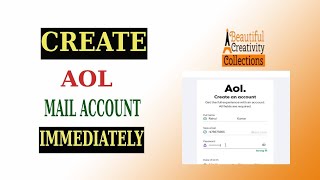 Create AOL mail account immediately [upl. by Zitvaa742]