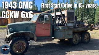 Will It Run 1943 GMC CCKW 6x6 Revival  First StartDrive In 15 Years [upl. by Enoid]