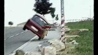 Unfall Osterburg Rallye 2003 Rundkurs Lederhose Trabant [upl. by Leesa]