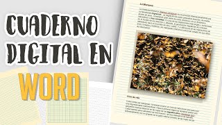 HAZ UN CUADERNO DIGITAL EN WORD  Anlyes [upl. by Neirb994]