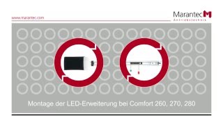 Marantec  Montage der LEDErweiterung bei Comfort 260 270 280 [upl. by Nielsen212]