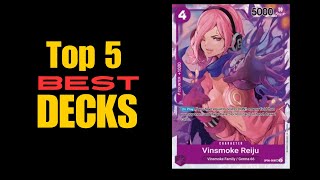 Top 5 BEST Decks Post OP08  One Piece TCG [upl. by Eive]