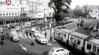 1964 Verkeerschaos in Amsterdam  oude filmbeelden [upl. by Katharyn]