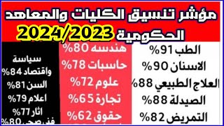 رسميآ تنسيق الكليات ✅ تنسيق المرحلة 1و2علمي وادبي 20242025تنسق حسبات ومعلوماتالطبالصيدلةالهندسة [upl. by Elleirol171]