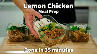 Make 5 Meals In 35 Minutes With This Lemon Chicken Meal Prep [upl. by Cheshire]