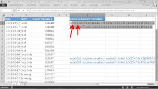 excel237  Liczenie unikalnych wartości tylko dla liczb  SUMA CZĘSTOŚĆ [upl. by Ellennahc]