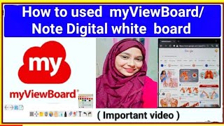 How to used myViewBoard Note Digital white board  all information [upl. by Amairam]