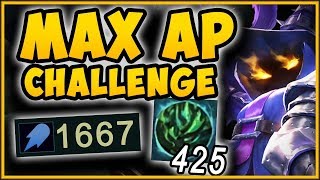 ACHIEVE MAX POSSIBLE VEIGAR DMG WITH THIS CHALLENGE MAX AP VEIGAR TOP CHALLENGE League of Legends [upl. by Alol]