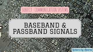 BASEBAND AND PASSBAND SIGNALS  ANALOG COMMUNICATION  EASY EXPLANATION [upl. by Ardeed]