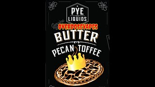 Butter Pecan Toffee by Pye Liquids  ELiquid Vape Review [upl. by Pietje898]