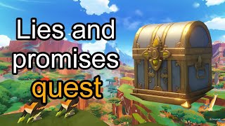 Complete Lies and Promises Quest and get a Luxurious Chest  Genshin Impact Natlan [upl. by Dahsra681]