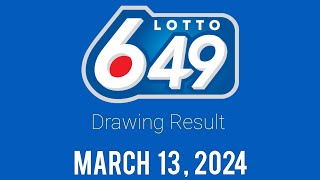 Lotto 649 Winning Numbers March 13 2024 [upl. by Ewald]