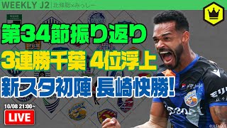 ピースタ初陣で長崎が快勝スタート！ 第34節振り返り｜週刊J2 20241008 [upl. by Llerraj534]