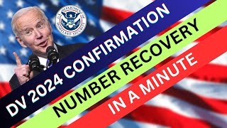 How to Recover DV 2024 Forgotten Confirmation Number  DV 2024 Result  US immigration [upl. by Enej665]