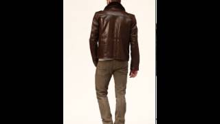 Blouson cuir schott homme [upl. by Werdma]