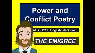 AQA English Literature Poetry Revision  The Emigree by Carol Rumens [upl. by Wiburg522]