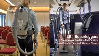 Lindhaus LB4 Superleggera Aspirapolvere a zaino  Backpack Vacuum Cleaner [upl. by Upali259]