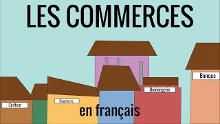 Les commerces en français fle – vocabulaire 20 [upl. by Ellehcal]