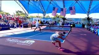 US Open Pickleball Championships  Anna Leigh WatersJW Johnson Quarterfinal  Mixed PRO Doubles [upl. by Phyllida]