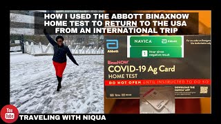 Using the ABBOTT COVID19 BinaxNOW HOME TEST via EMED for Travel  Full Process  Returning to USA [upl. by Wandis568]